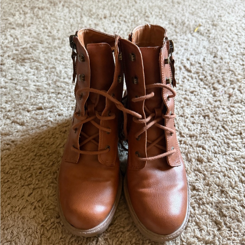 Brown Leather Women's Boots